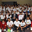 Escolares ante el FEN Estudiantes solicitan participar en las acciones de prevenci�n y preparaci�n ante Riesgos de Desastres